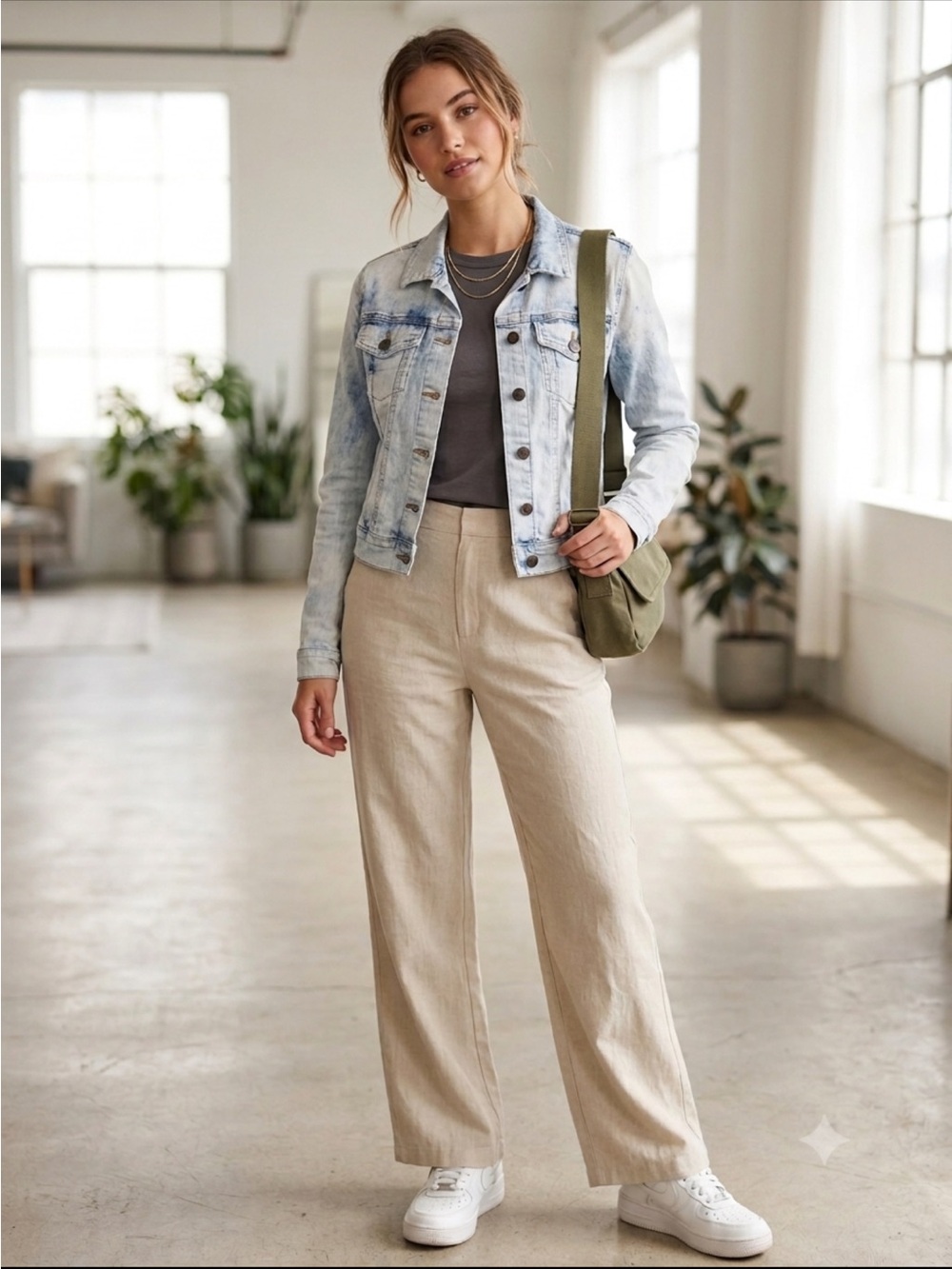 Jessica Simpson Faded Light Blue Distressed Denim Jacket